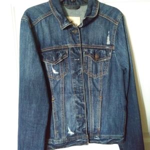 Dark blue hollister Jean jacket